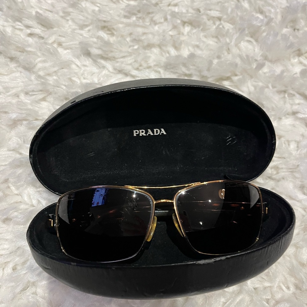 Prada Sunglasses with Gold Frame